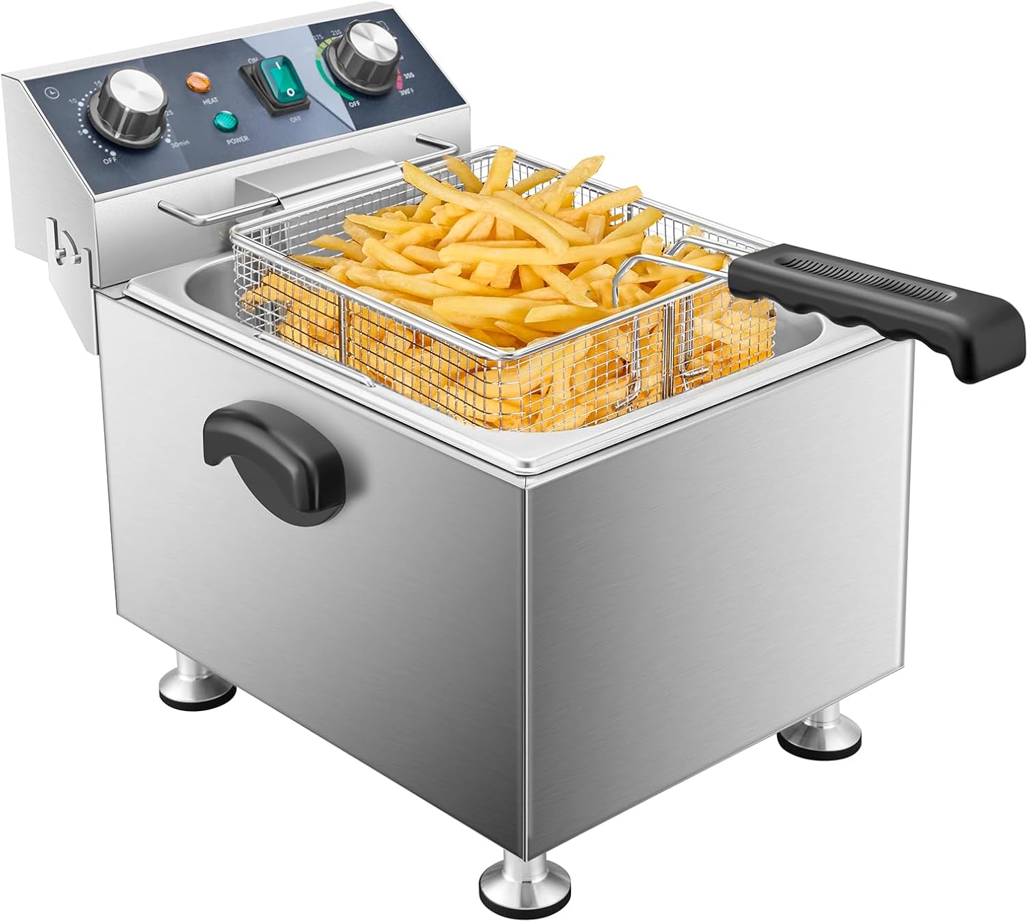 Deep Fryer Stainless - ^Electric Deep Fryer - 13L 13.7QT