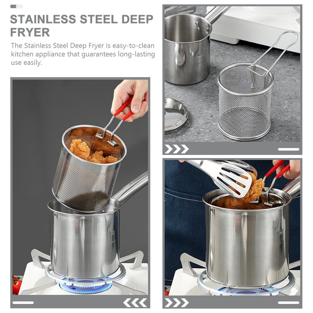 1Set Household Fryer Stainless - đánh giá và giá Deep Fryer Stainless