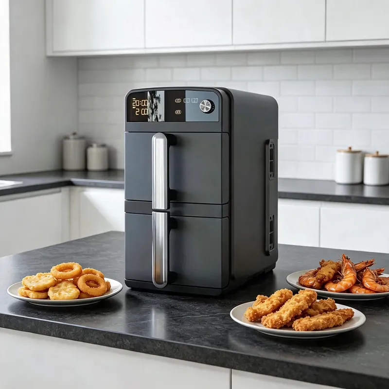 Hot Sale 10L Stainless Steel D - đánh giá và giá Air Fryer 5L Digital