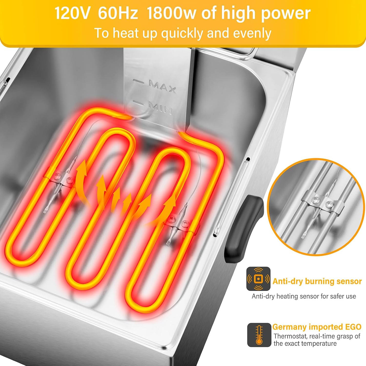 ^Electric Deep Fryer - 13L 13. - đánh giá và giá Deep Fryer Stainless