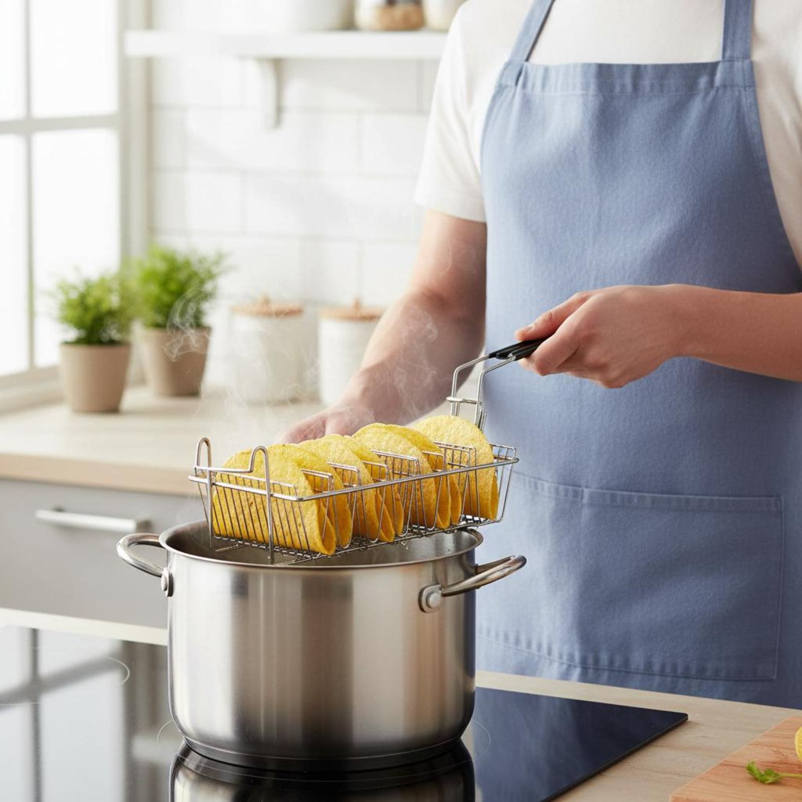 8 Slot Taco Rack Heat Resistan - đánh giá và giá Deep Fryer Stainless