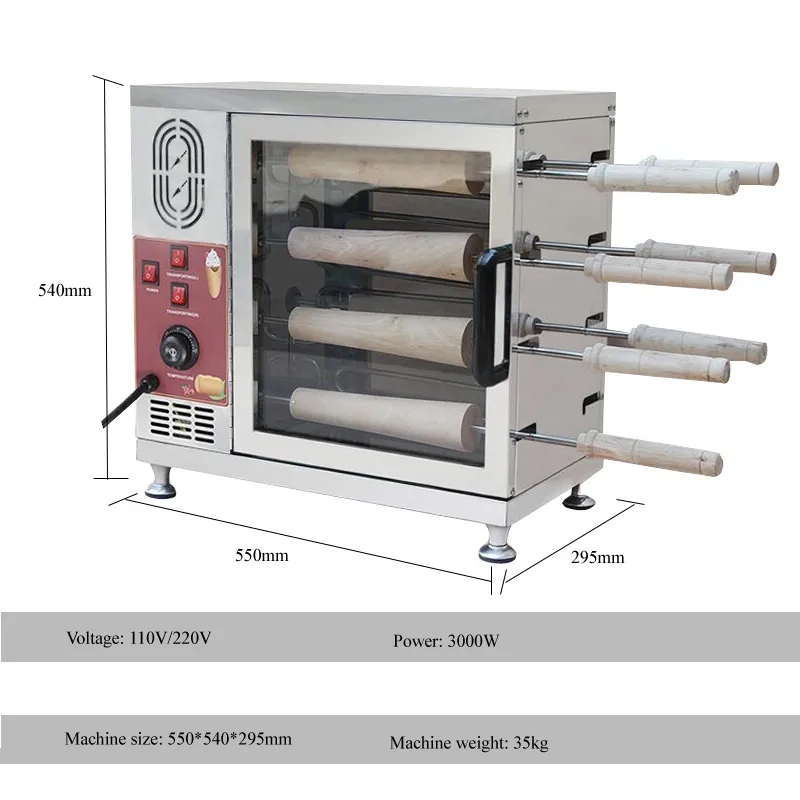 Commercial Chimney Cake Kurtos - đánh giá và giá Bread Maker Machine