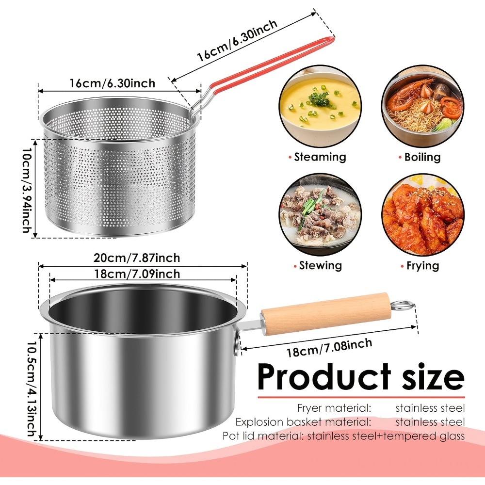 2.5L stainless steel deep frye - đánh giá và giá Deep Fryer Stainless