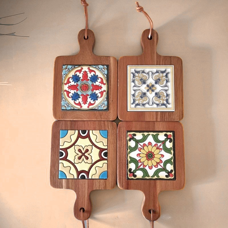 Solid Wood Flower Brick Hand P - đánh giá và giá Kitchen Appliances Vintage