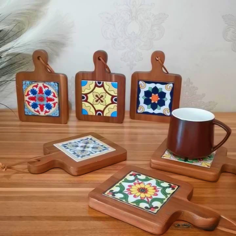 Solid Wood Flower Brick Hand P - đánh giá và giá Kitchen Appliances Vintage