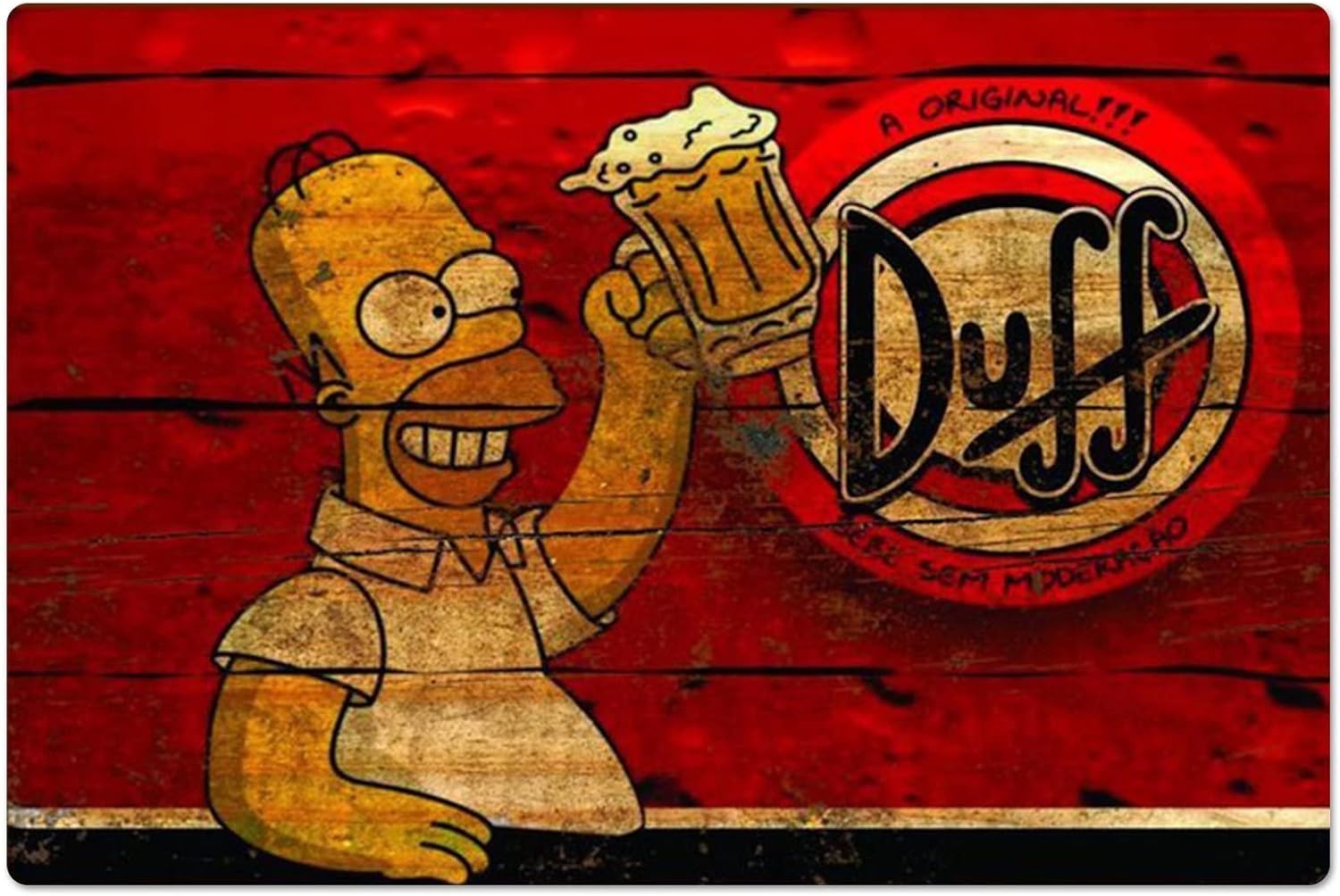 Retro Metal Poster Homer Duff  - đánh giá và giá Kitchen Appliances Vintage