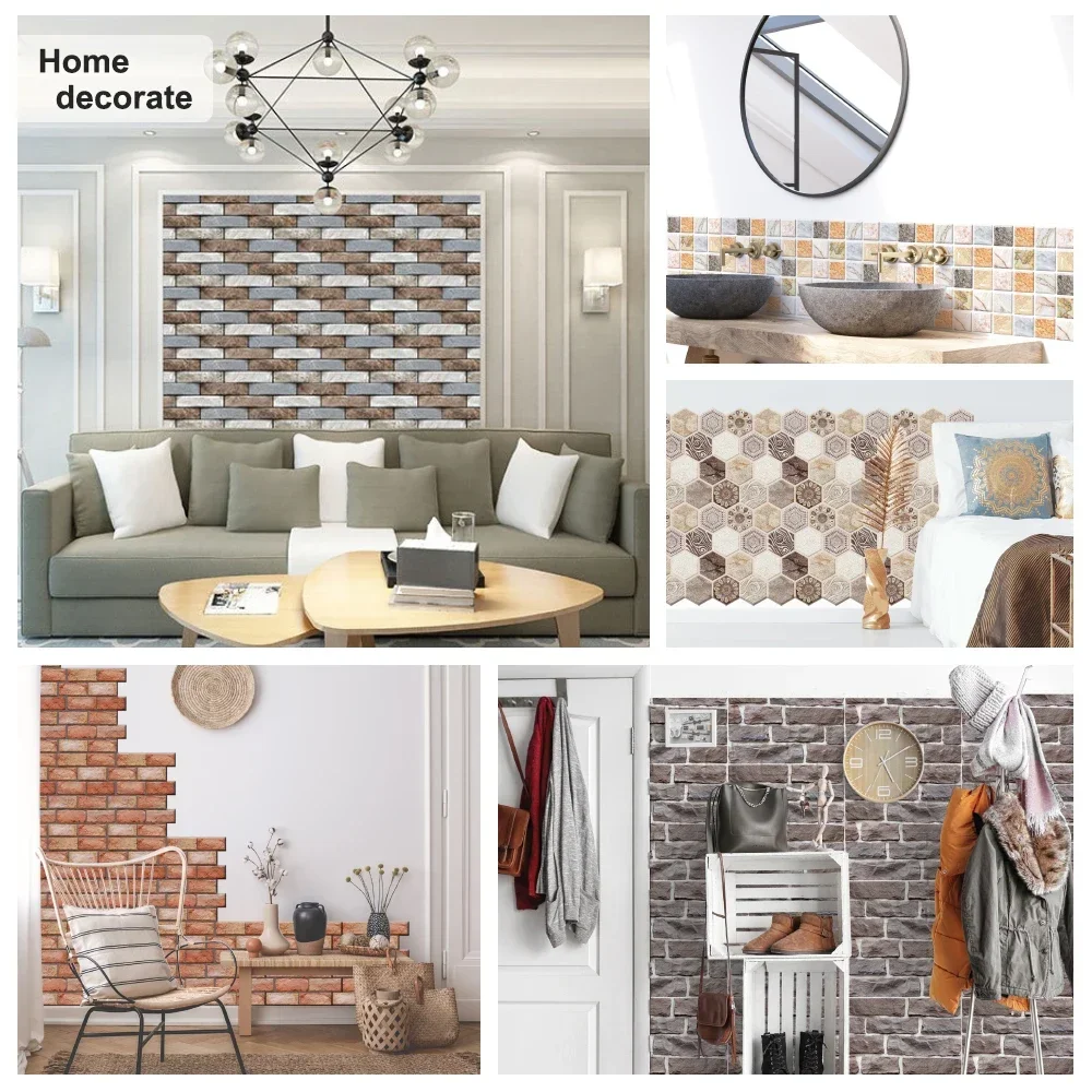 10PCS Wall Sticker Waterproof  - đánh giá và giá Kitchen Appliances Vintage